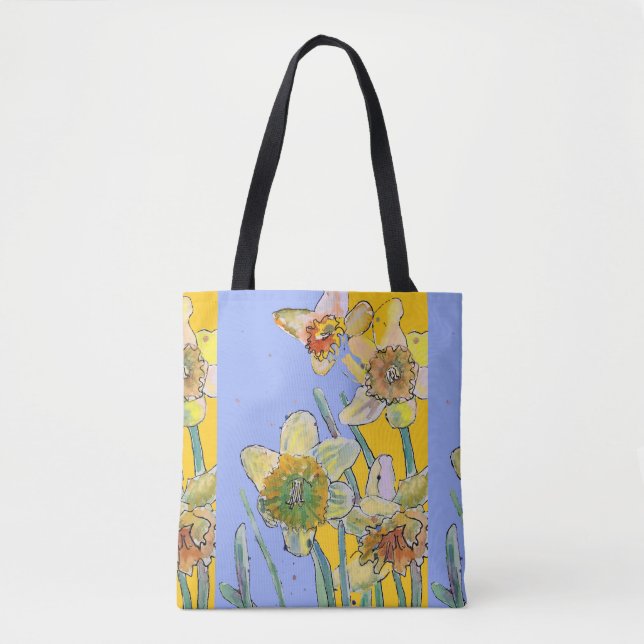 Daffodin Wasserfarben Blumenstrauß Frauen Kunst, D (Vorderseite)