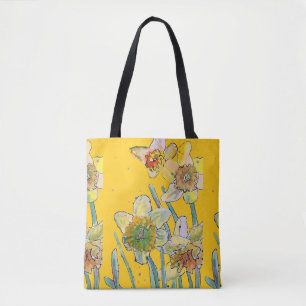 Daffodin Wasserfarben Blumenstrauß Frauen Kunst, D