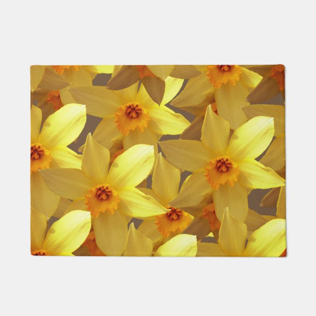 Daffodis Bloom1 Door Mat Fußmatte (Vorderseite)