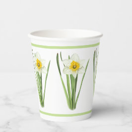 Daffodische Blume Botanische Kunst Pappbecher