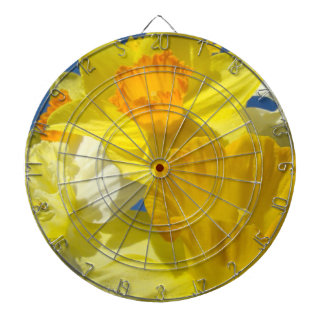 Daffodische Blume Dartboards Frühlingsdekoration Dartscheibe