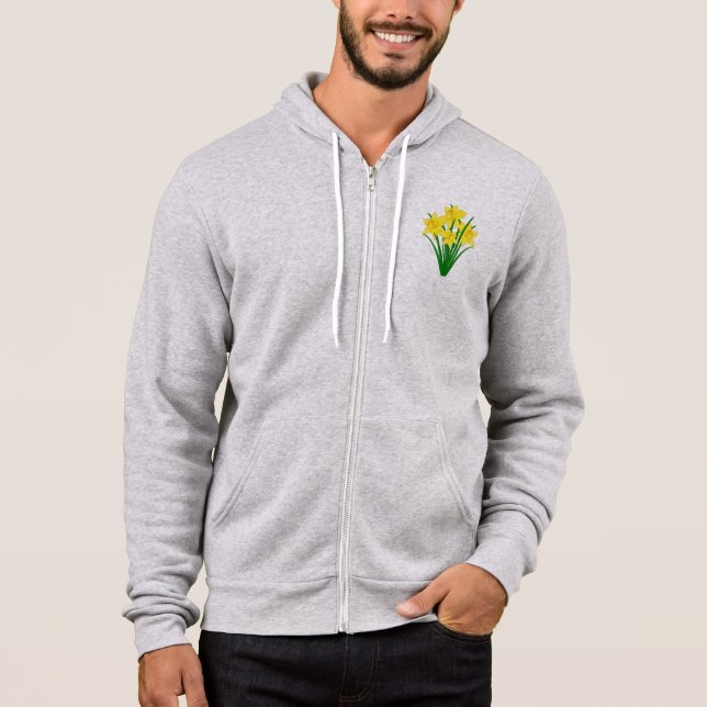 Daffodische Blume Hoodie (Vorderseite)