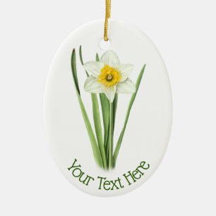 Daffodische Blume Keramik Ornament