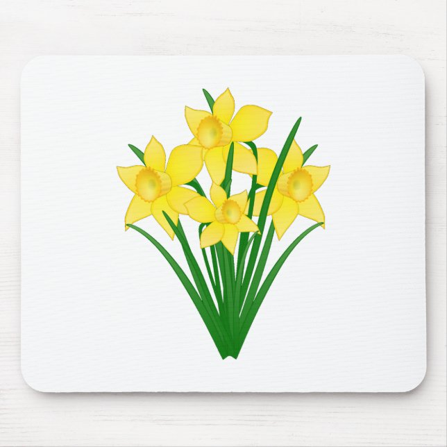 Daffodische Blume Mousepad (Vorne)