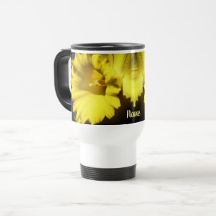 Daffodische Blume Nah Personalisiert Reisebecher