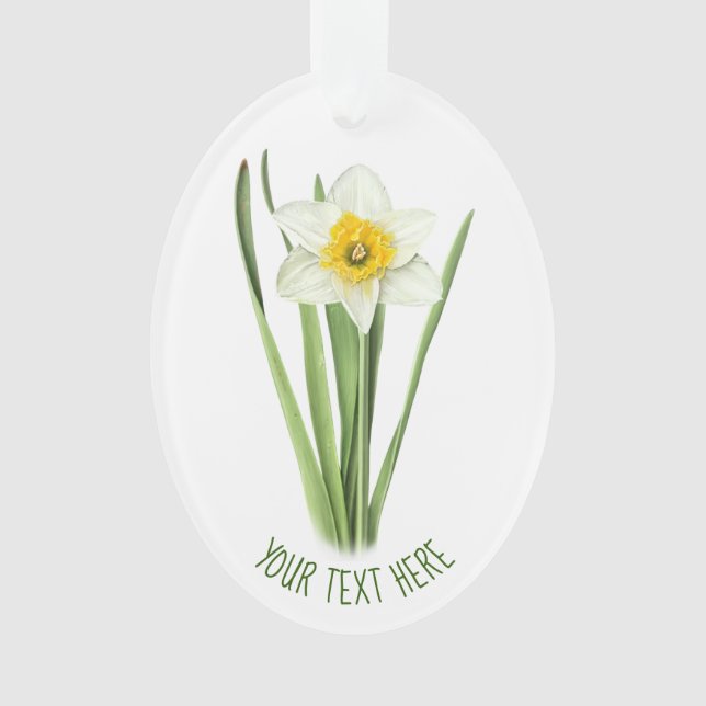 Daffodische Blume Ornament (Vorderseite)