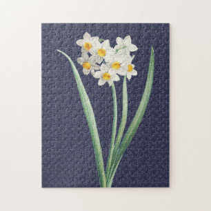 Daffodische Blume Vintag Retro Art Puzzle