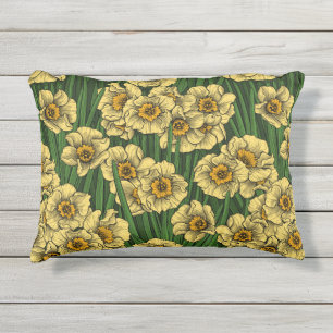 Daffodischer Garten Kissen Für Draußen