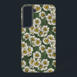 Daffodischer Garten Samsung Galaxy Hülle<br><div class="desc">Handgezeichnet Muster mit dicken Blume.</div>