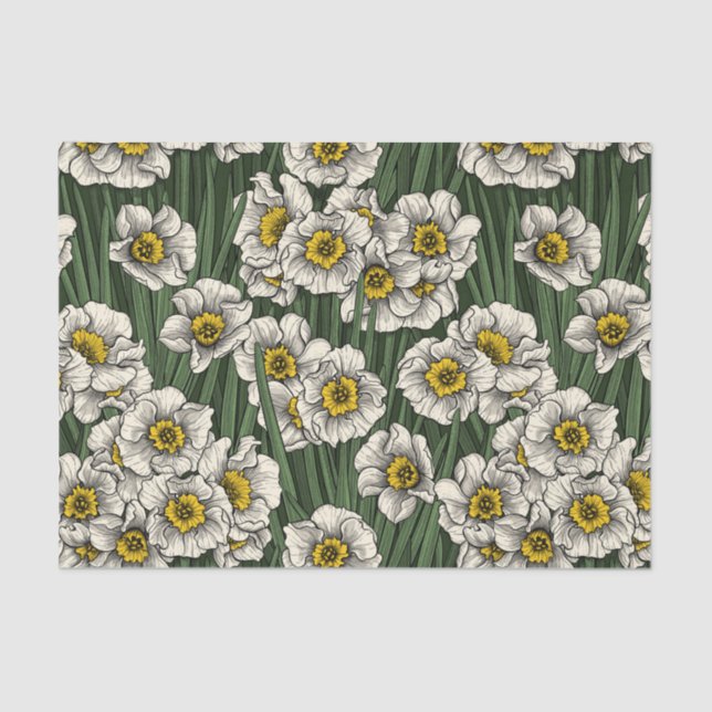 Daffodischer Garten Seidenpapier (Vorderseite)