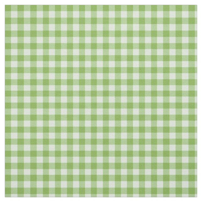 Daffy-down-Dillies Green Karo Gingham Pattern Stoff (Muster)