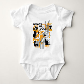 DAFFY DUCK™ & BUGS BUNNY™ Glitch Baby Strampler
