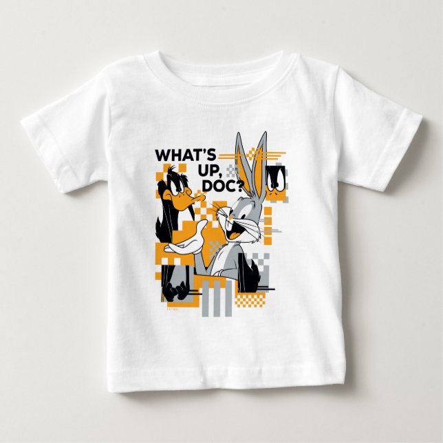 DAFFY DUCK™ & BUGS BUNNY™ Glitch Baby T-shirt (Vorderseite)