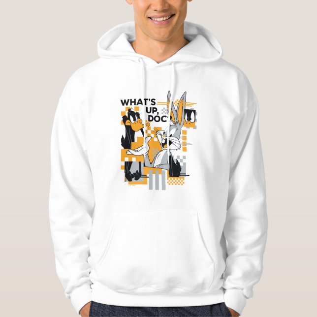 DAFFY DUCK™ & BUGS BUNNY™ Glitch Hoodie (Vorderseite)