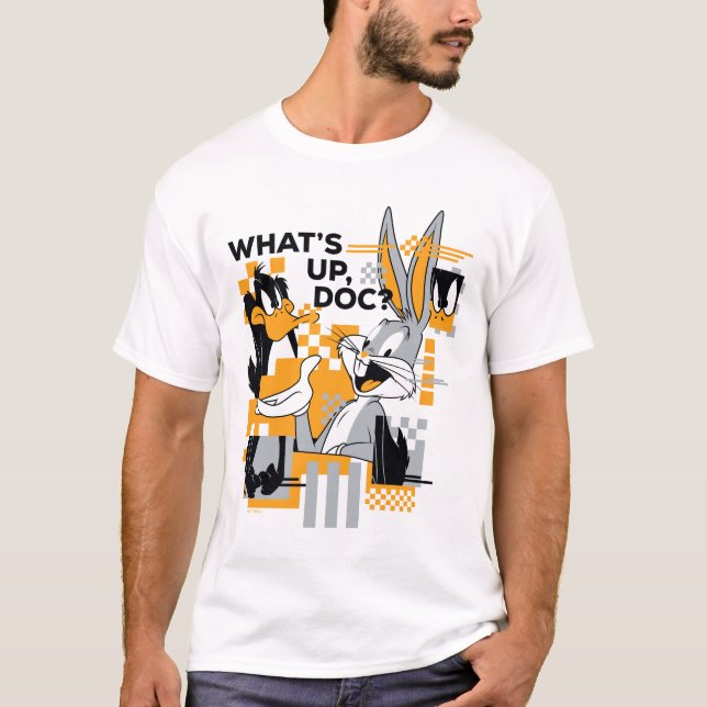 DAFFY DUCK™ & BUGS BUNNY™ Glitch T-Shirt (Vorderseite)