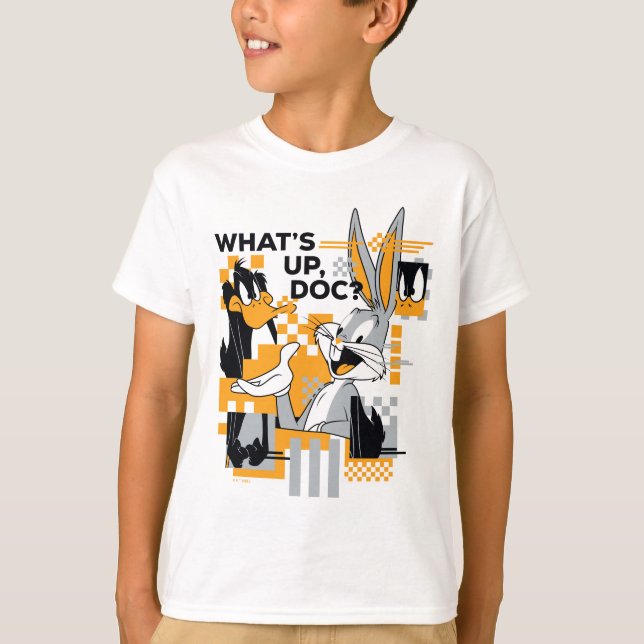 DAFFY DUCK™ & BUGS BUNNY™ Glitch T-Shirt (Vorderseite)