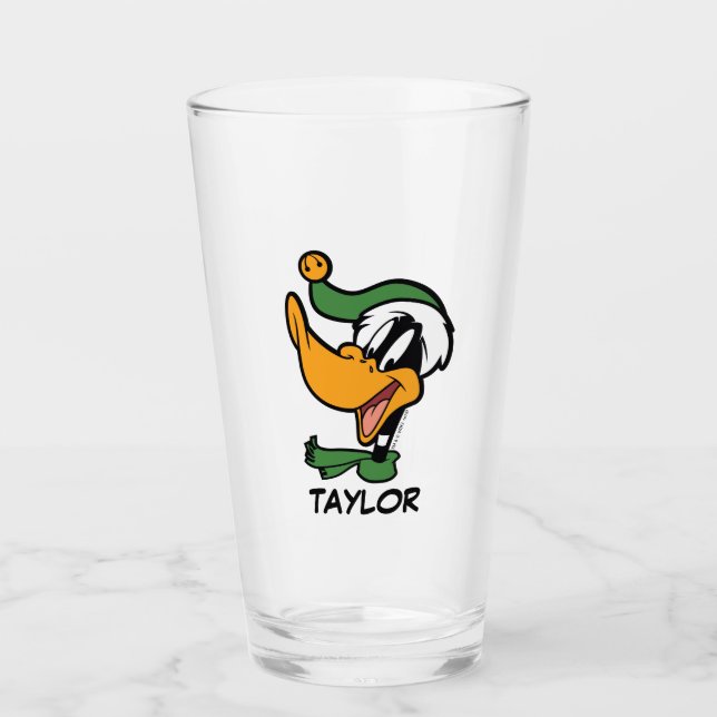 DAFFY DUCK™ "Happy Holi-Daze" Glas (Vorderseite)