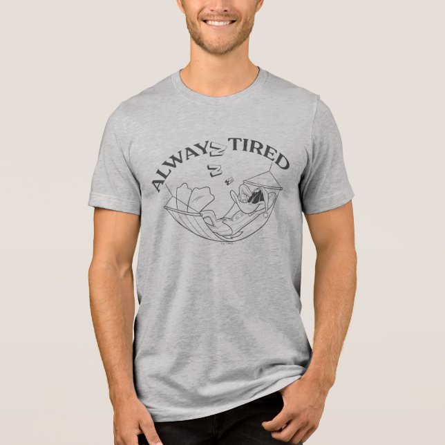 DAFFY DUCK™ Immer müde Tri-Blend Shirt (Vorderseite)