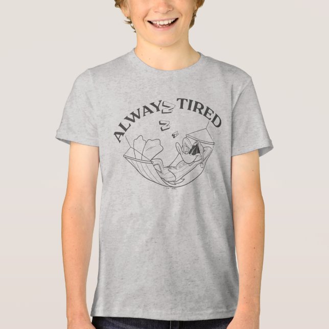 DAFFY DUCK™ Immer müde Tri-Blend Shirt (Vorderseite)