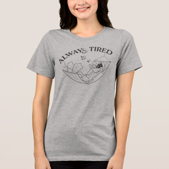 DAFFY DUCK™ Immer müde Tri-Blend Shirt (Vorderseite)