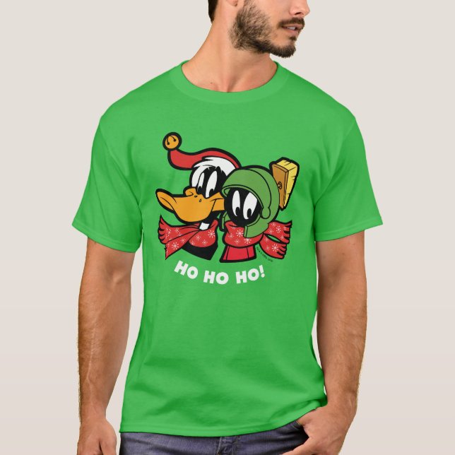DAFFY DUCK™ & MARVIN MARTIAN™ "Ho Ho Ho!" T-Shirt (Vorderseite)