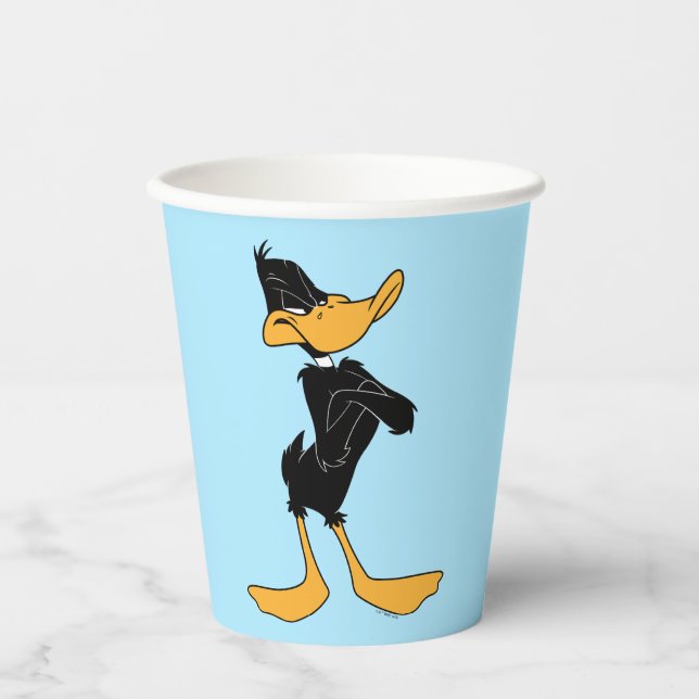 DAFFY DUCK™ mit überlaufener Farbe für Waffen Pappbecher (Vorderseite)