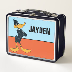 DAFFY DUCK™ mit überquerten Waffen Name hinzufüg Metall Brotdose