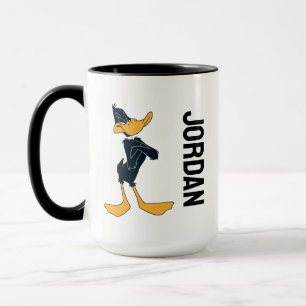 DAFFY DUCK™ mit überquerten Waffen   Name hinzufüg Tasse