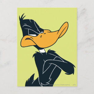 DAFFY DUCK™ mit überquerten Waffen Postkarte