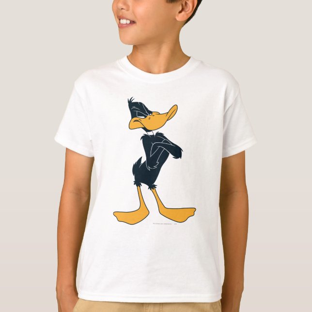 DAFFY DUCK™ mit überquerten Waffen T-Shirt (Vorderseite)