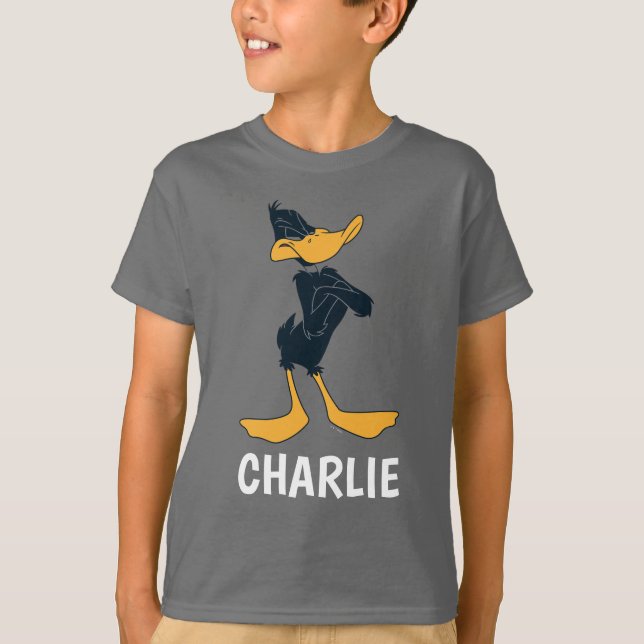 DAFFY DUCK™ mit überquerten Waffen T-Shirt (Vorderseite)