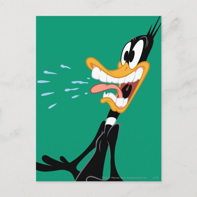 DAFFY DUCK™ Scared Postkarte (Vorderseite)