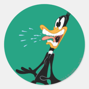 DAFFY DUCK™ Scared Runder Aufkleber