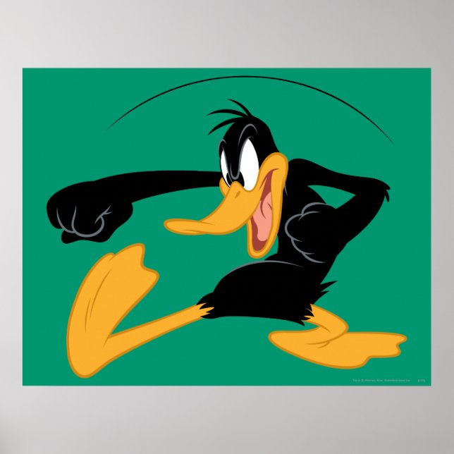 DAFFY DUCK™ Swinging a Punch Poster (Vorne)