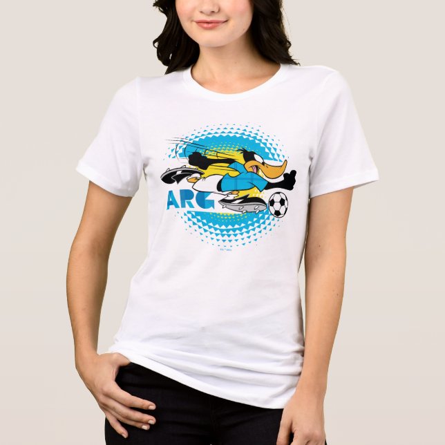 DAFFY DUCK™ Team Argentina Soccer Graphic Tri-Blend Shirt (Vorderseite)