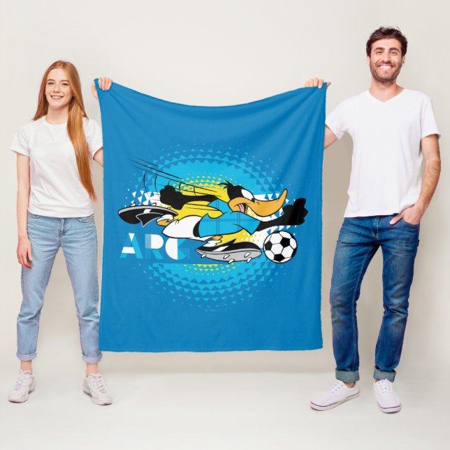 DAFFY DUCK™ Team Argentinien Fußball Grafik Fleecedecke (Beispiel)