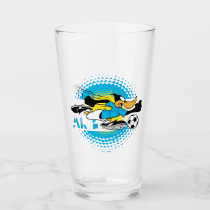 DAFFY DUCK™ Team Argentinien Fußball-Grafik Glas