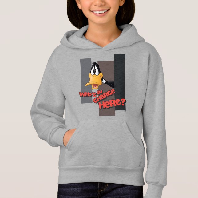 DAFFY DUCK™ "Wer ist hier verantwortlich?" Hoodie (Vorderseite)