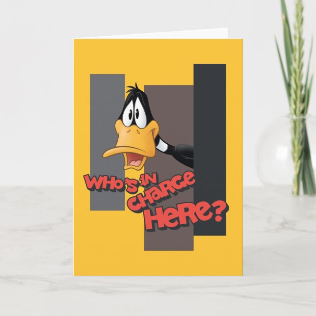 DAFFY DUCK™ "Wer ist hier verantwortlich?" Karte (Vorderseite)