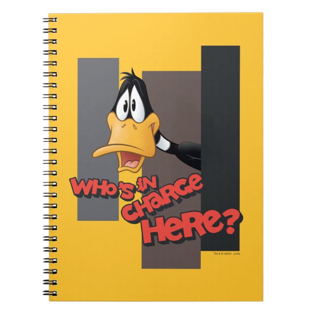 DAFFY DUCK™ "Wer ist hier verantwortlich?" Notizblock (Vorderseite)
