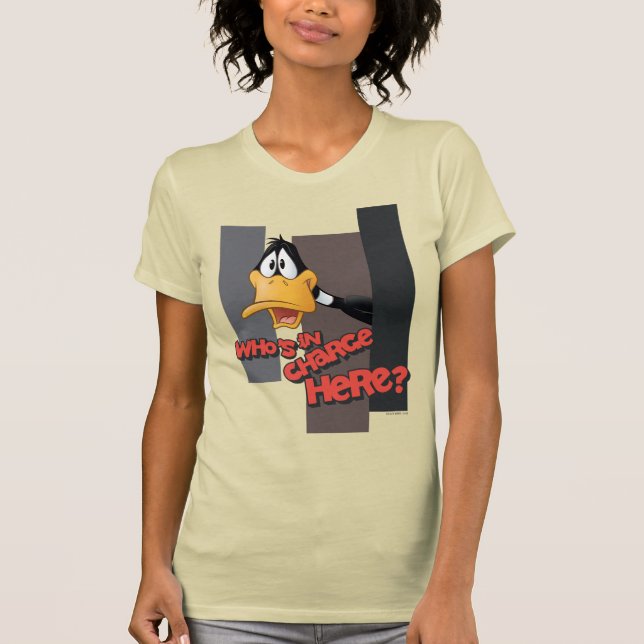 DAFFY DUCK™ "Wer ist hier verantwortlich?" T-Shirt (Vorderseite)