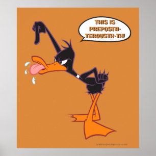 Daffy Speech Bubble Poster