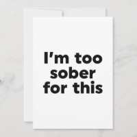 Dafür bin ich zu nüchtern