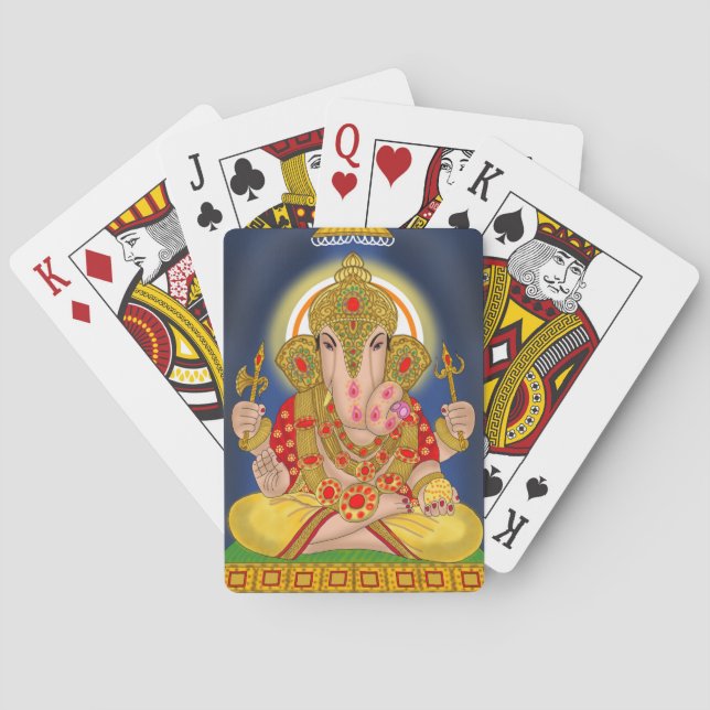 Dagduseth Ganesha Spielkarten (Rückseite)