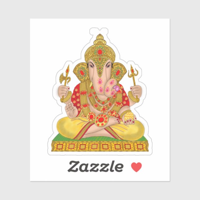 Dagduseth Ganesha Sticker (Blatt)