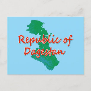 Dagestan feiertagspostkarte