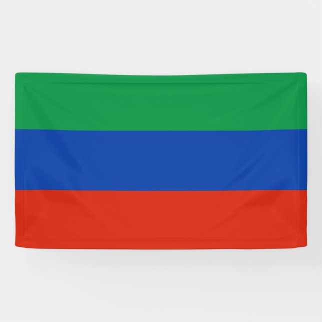 Dagestan Flag Banner (Horizontal)