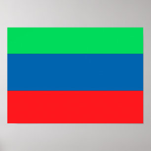 Dagestan-Flagge Poster