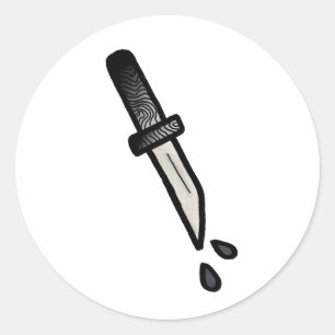DAGGER // Stickers. Runder Aufkleber