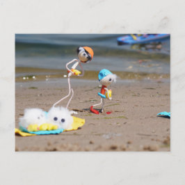 Dagje strand van de Fubby's. Postkarte